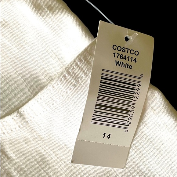 Women’s NWT UPCYCLED EMBROIDERED GLORIA VANDERBILT BOYFRIEND White Jeans Sz 14 - Picture 8 of 14